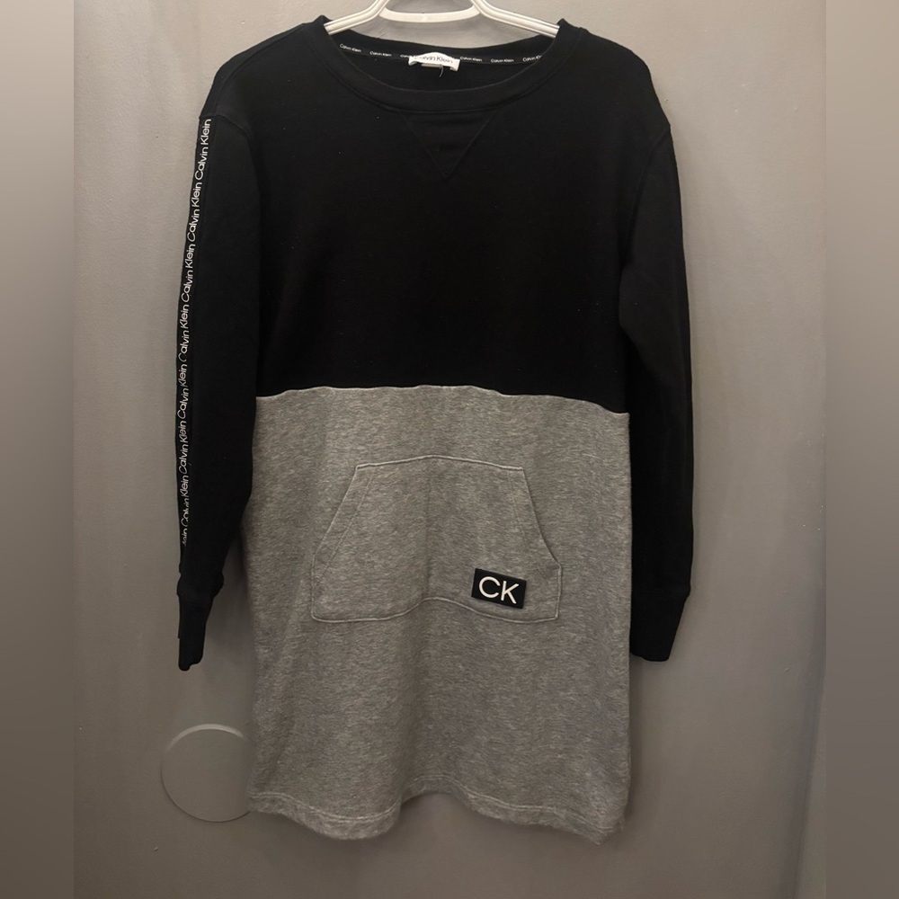Calvin Klein Black and Gray Dress
